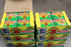 1989 Bowman Baseball Unopened Hobby Box Lot  6 Hobby Boxes