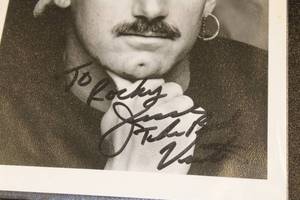 Jesse Ventura 8x10 Photo In Person Autograph  Inscribed to Rocky