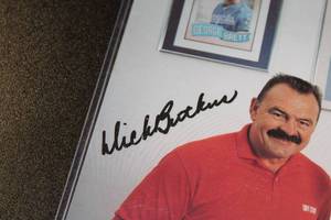 Dick Butkus & Ernie White 8x10 Photo Autograph JSA COA #AB29080