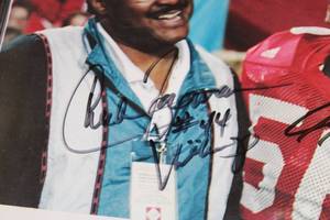 Chuck Foreman & Jay Foreman 8x10 Photo Autograph JSA COA #UU66353