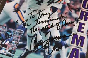 Chuck Foreman 8x10 Photo Autograph JSA COA #UU66354