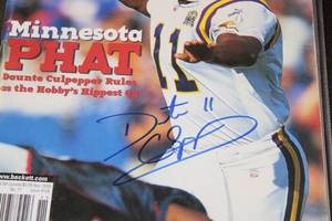 Daunte Culpepper Beckett Magazine In Person Autograph