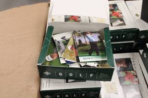 Large 2001 Upper Deck Golf Lot w 120 Tiger Woods Cards