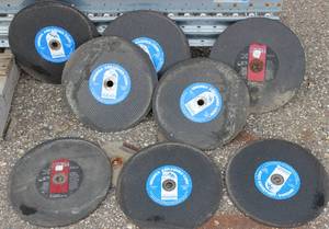 Circular Saw Blades Virginia Abrasives 12 Inch X 18 Inch Lot Of 8 Blades