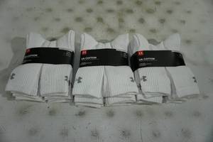 18 Pairs NEW Under Armour Cotton Socks - Adult Large