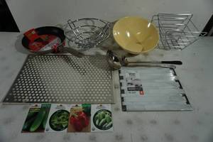 Assorted Kitchen Items - Pan, Bowl, Serving Items