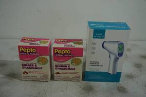 Pepto Bismol Herbal Blends and Infrared Thermometer