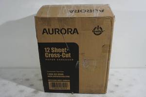 Aurora 12 Sheet Crosscut Paper Shredder