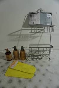 Bathroom Items - Caddy, Soap Dispensers