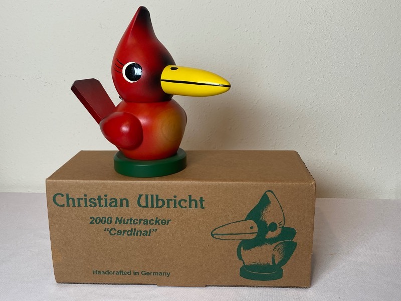 Christian Ulbricht 2000 Nutcracker Cardinal signed Handcrafted popular in Germany