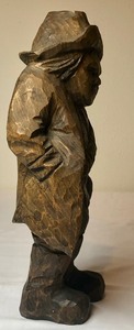lot 98 image: Carved Danish Wood Figurine