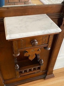 lot 3 image: 1880s Antique Victorian Eastlake Style Walnut Pier Mirror