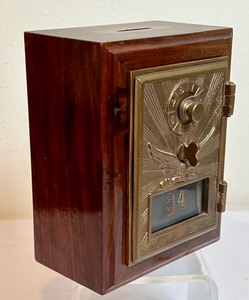 lot 73 image: Decorative Post Office Box Bank
