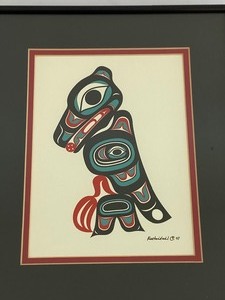 lot 42 image: Framed Alaskan Print- The Raven