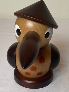 lot 96 image: Christian Ulbricht Woodpecker Nutcracker Figurine from the Tourbird Collection
