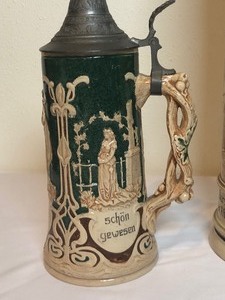 lot 76 image: Two Vintage German Steins
