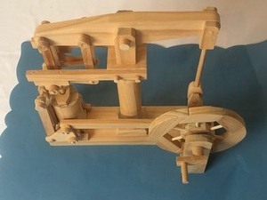 lot 136 image: Oil Well Articulated Wooden Puzzle