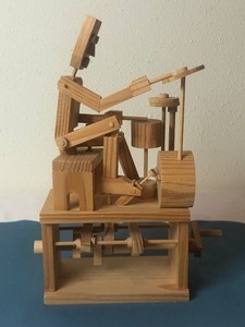 lot 137 image: Wooden Articulated Drum Player Puzzle