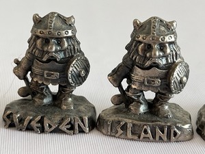 lot 196 image: Danish Pewter Miniature Figurines