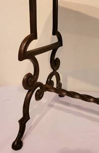 lot 129 image: Vintage Small Iron-Framed Slipper Bench
