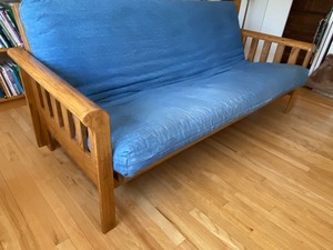 lot 215 image: Wood Frame Futon