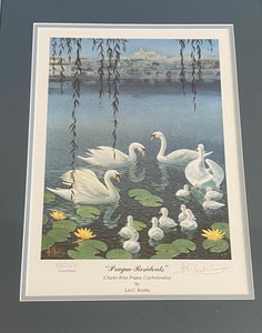 lot 220 image: Signed Les Kouba Limited Edition Print Prague Residents