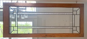 lot 203 image: Beautiful Leaded Glass Decorative Window