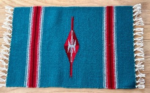 lot 253 image: Set of Four Hand Woven Wool Placemats