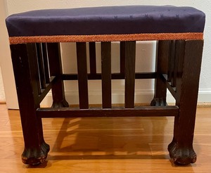 lot 360 image: Arts and Crafts Style Vintage Stool