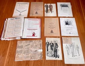 lot 361 image: Vintage Mens Apparel Scrapbook