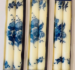 lot 369 image: 6 Royal Copenhagen Floral Candles