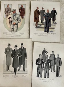 lot 450 image: Vintage Mens Apparel Designers Portraits