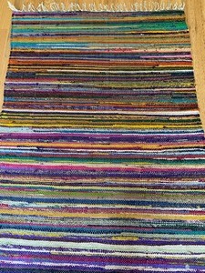 lot 412 image: Beautiful Multi-Colored Silk Area Rug