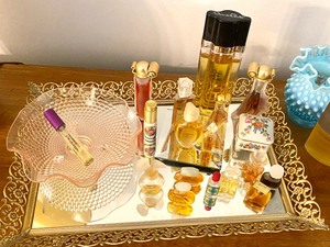 lot 453 image: Vanity Tray and Variety of Perfume Bottles