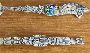 lot 273 image: Two Canadian Sterling Silver Souvenir Spoons