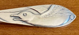 lot 282 image: Vintage Utensil- Strainer with Lovely Bird Design on the Handle
