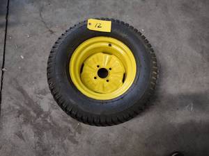 lot 12 image: John Deere Zero Turn Mower WheelTi...