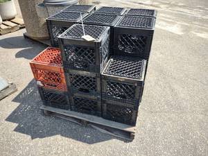 lot 44 image: Approx. (25) Poly Milk Crates...