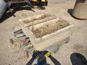 lot 46 image: (2) Planters, 36x18x14...
