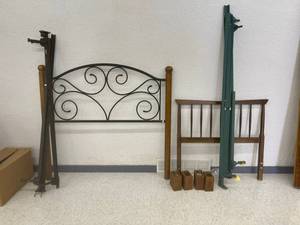 lot 121 image: Full Size & Twin Size Bed Frames