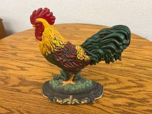 lot 140 image: Rooster Metal Doorstopper
