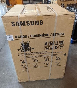 Samsung 30 in. 6.0 cu. ft. Slide-In Gas Range with Air Fry and Fan Convection in Fingerprint Resistant Stainless Steel (Scratch and Dent) - 1 Year Warranty