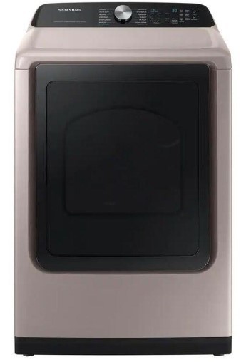 Samsung Washer & Dryer Set in Champagne (Scratch and Dent) - 1 Year Warranty.
