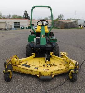 John Deere F935 Front Mount Riding Lawn Mower with Broom Attachment