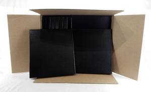 Case of 25 Black Gift Boxes