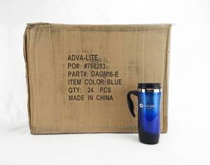 Case of 24 Blue Bird Travel Mugs