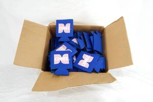 Small Box of Cenex Blue and Pink Can Coolers