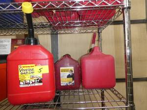 3 small gas cans 1-2 gallon