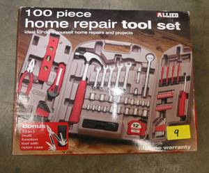 new 100 pc home tool set