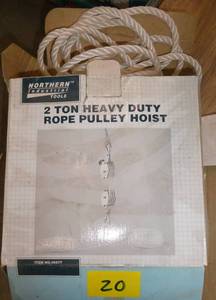 2 ton rope pulley hoist